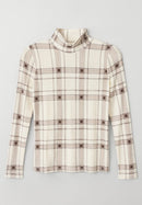 KUO Printed Turtleneck
