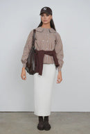 POINT KNIT MAXI SKIRT