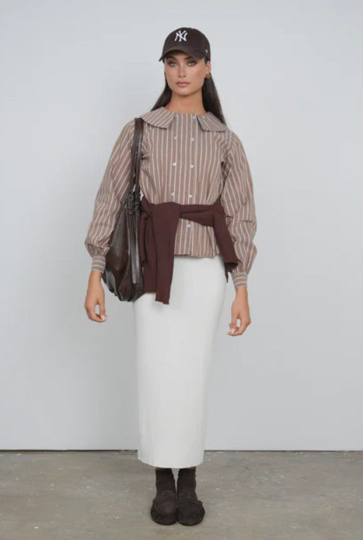 POINT KNIT MAXI SKIRT