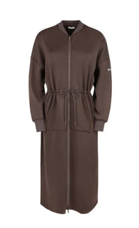 POINT SWEATS ZIP UP DRESS