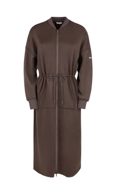 POINT SWEATS ZIP UP DRESS