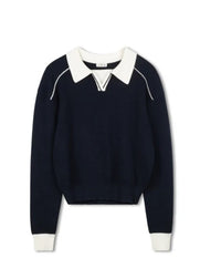 POINT POLO SWEATER
