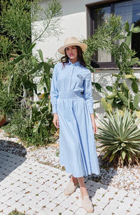 BYRD STRIPED SHIRT W MATCHING SKIRT (SET)