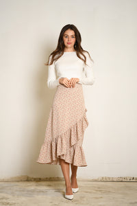 POPPY NEW YORK RUFFLE DOT SKIRT