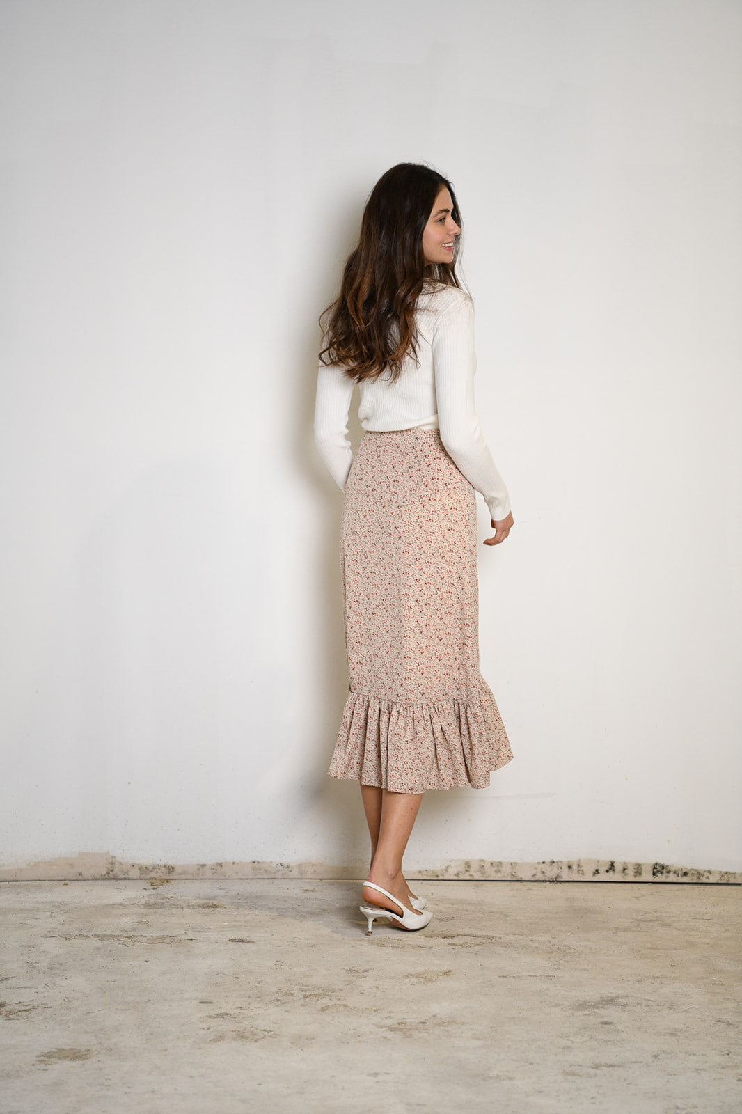 POPPY NEW YORK RUFFLE DOT SKIRT