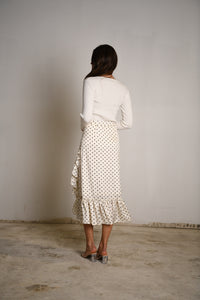 POPPY NEW YORK RUFFLE DOT SKIRT