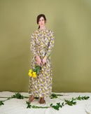 PROFILE PRINTED SMOCKED DRESS
