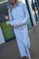 KUO SCRUNCH WAIST BLOUSE