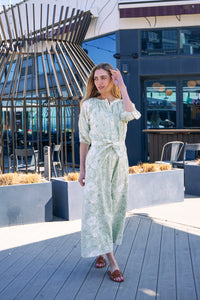 KUO BUBBLE SLEEVE SHIRTDRESS