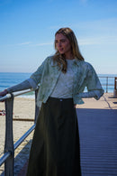 KUO PRINTED BOXY BLOUSE