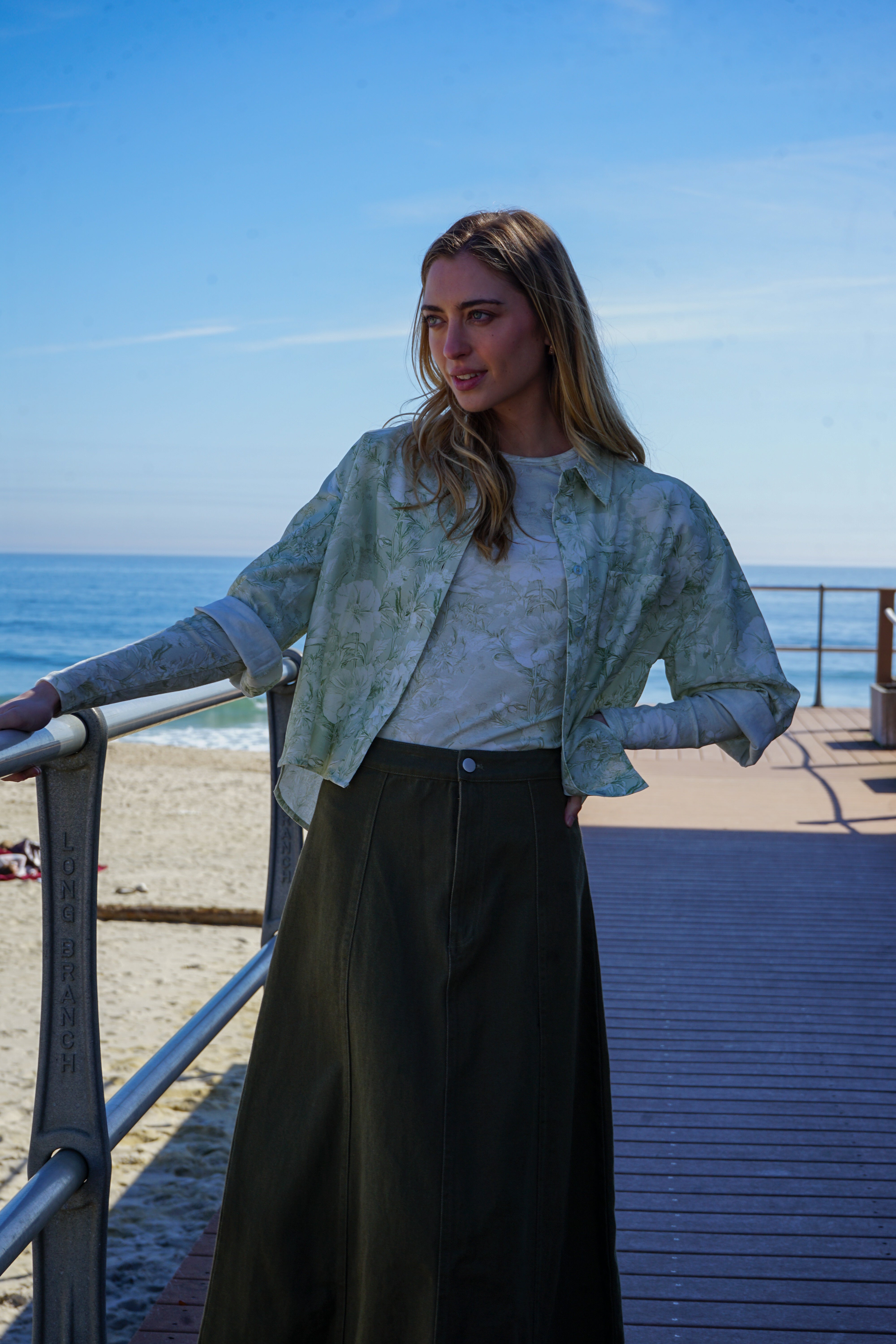 KUO PRINTED BOXY BLOUSE