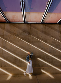 POINT LINEN MAXI SKIRT