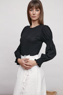 STORY SMOCKED SLEEVES TOP