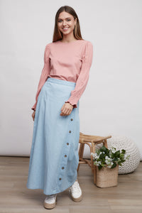 STORY SMOCKED SLEEVES TOP
