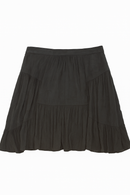 ROSE CRINKLED MIDI SKIRT