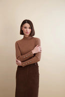 PASHMINA RIB KNIT MOCKNECK