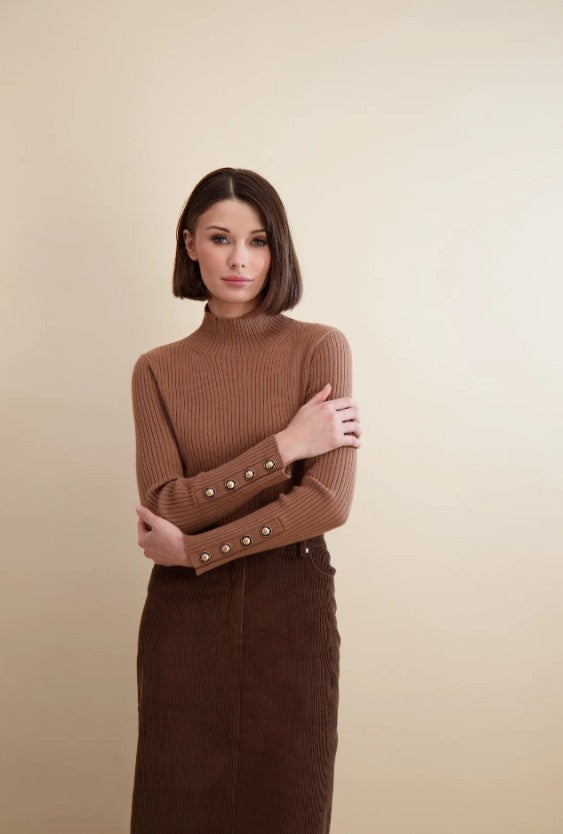 PASHMINA RIB KNIT MOCKNECK