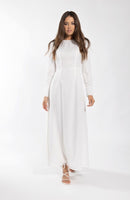 SOIE ZIG ZAG TEXTURE MAXI DRESS