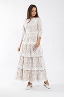 SOIE LACE LAYERED MAXI DRESS