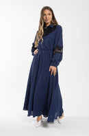 SOIE LACE DETAIL MAXI DRESS
