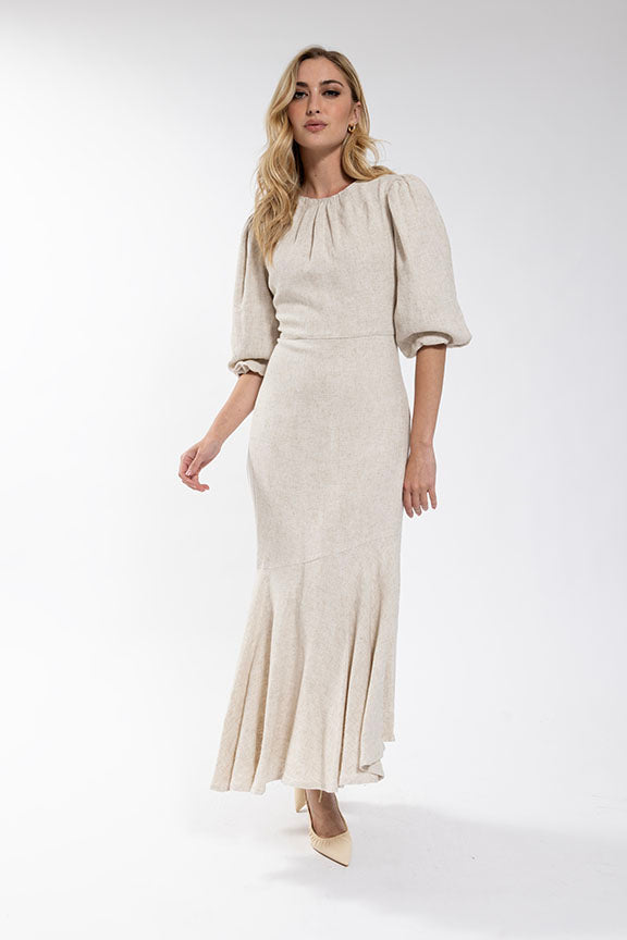 SOIE Linen Cocktail Dress