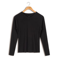 POINT L/S RAGLAN V-NECK TOP