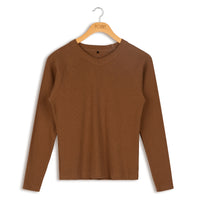 POINT L/S RAGLAN V-NECK TOP