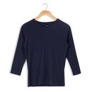 POINT 3/4 SLEEVE V-NECK TOP