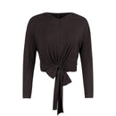 POINT L/S V-NECK WRAP TOP
