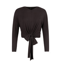 POINT L/S V-NECK WRAP TOP