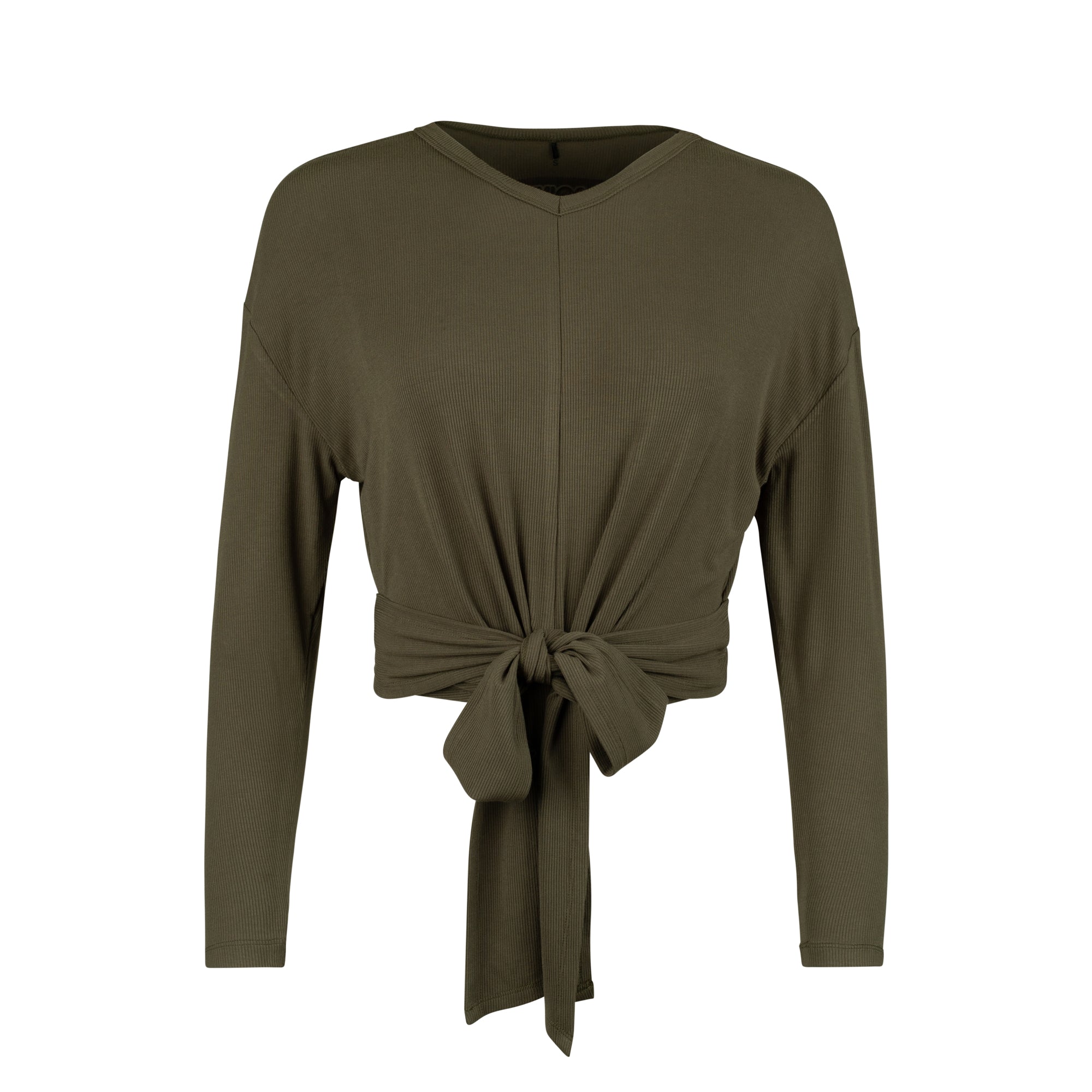 POINT L/S V-NECK WRAP TOP