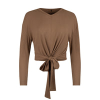 POINT L/S V-NECK WRAP TOP
