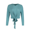 POINT L/S V-NECK WRAP TOP