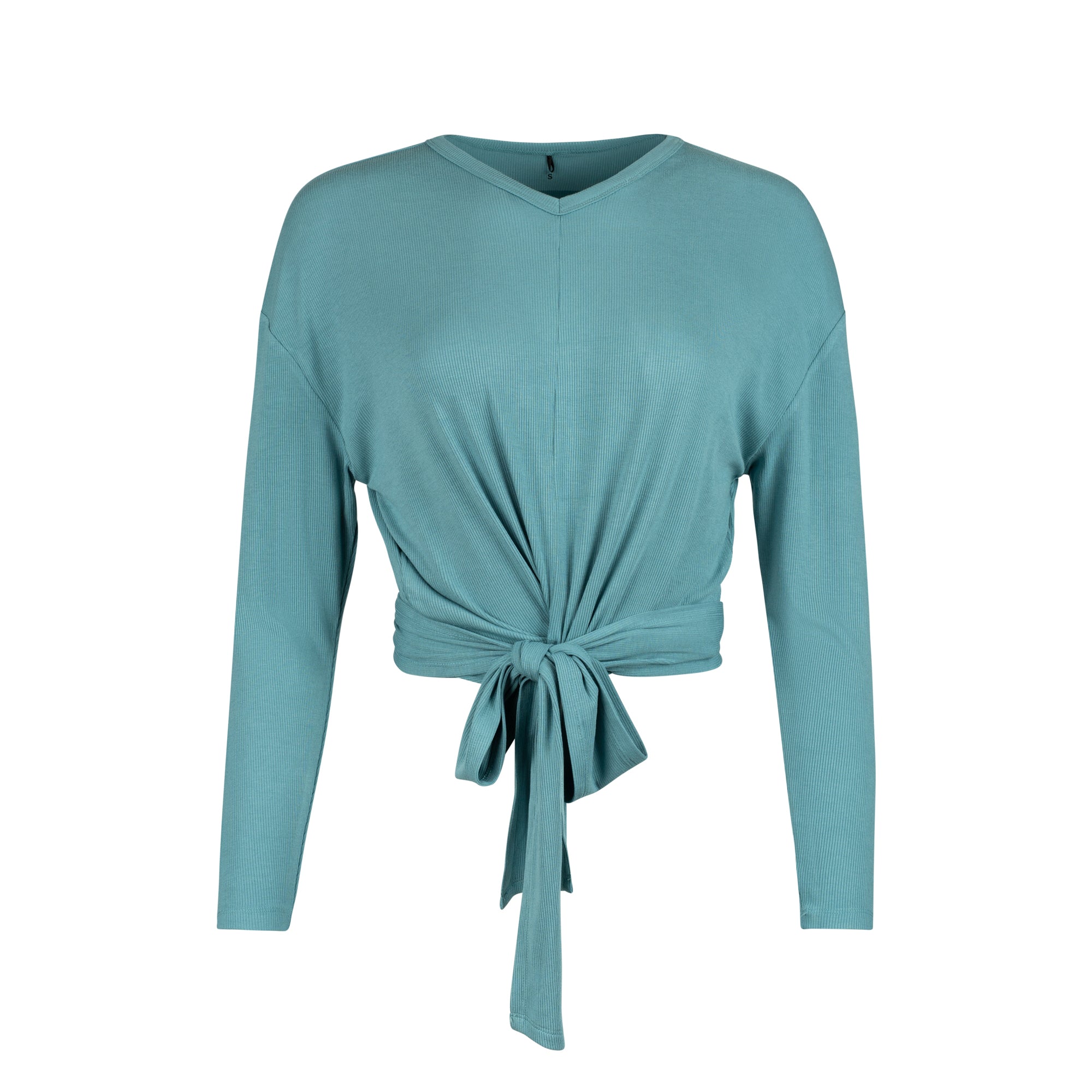 POINT L/S V-NECK WRAP TOP