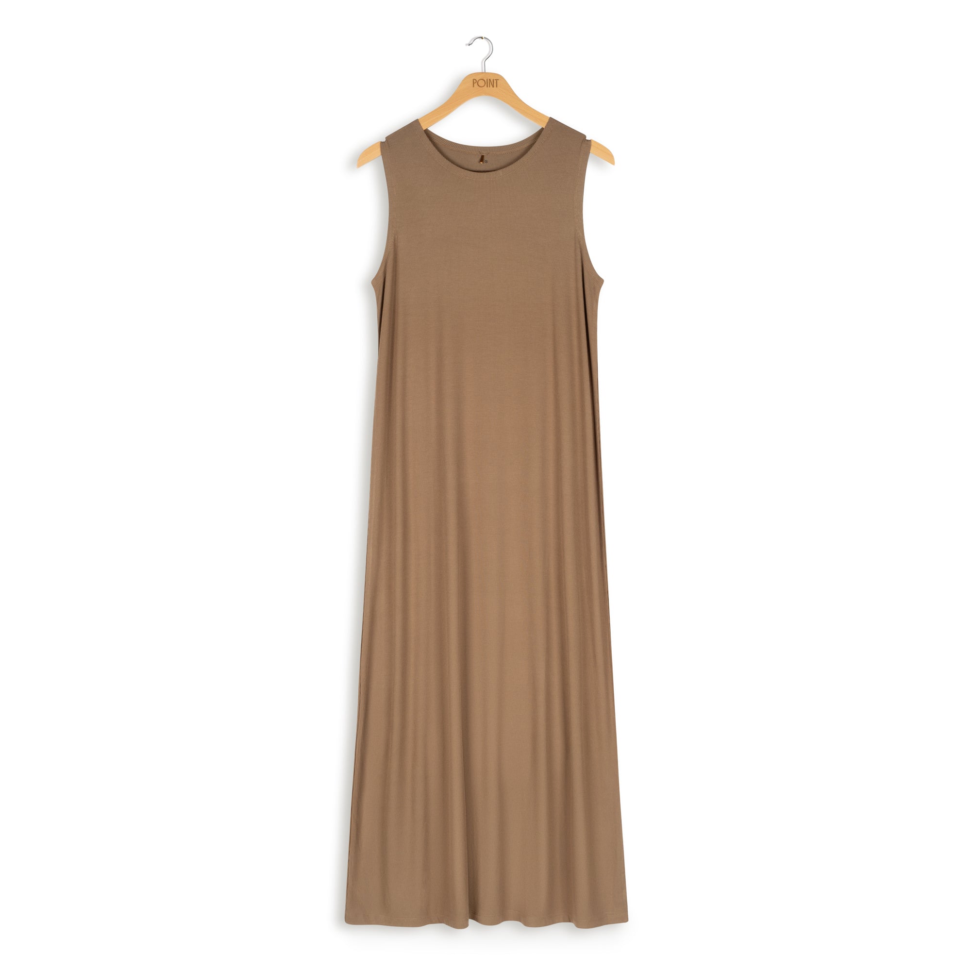 POINT A-LINE CREWNECK DRESS