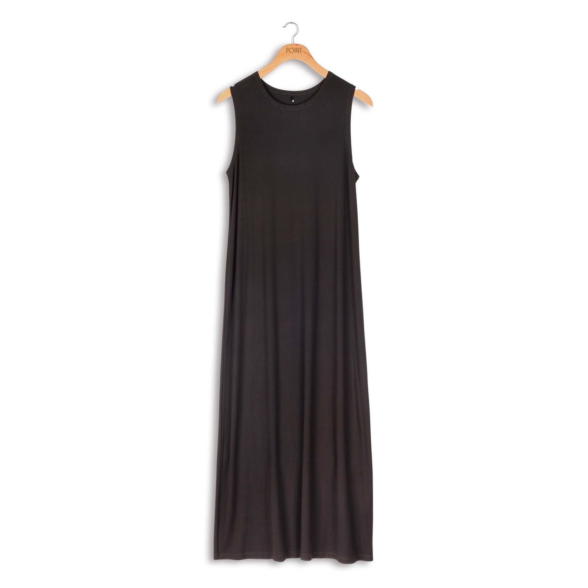 POINT A-LINE CREWNECK DRESS