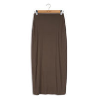POINT SIDE TIE MAXI SKIRT