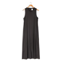 POINT A-LINE V-NECK LINEN DRESS