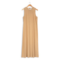 POINT A-LINE V-NECK LINEN DRESS