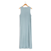 POINT A-LINE V-NECK LINEN DRESS
