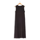 POINT A-LINE V-NECK DRESS