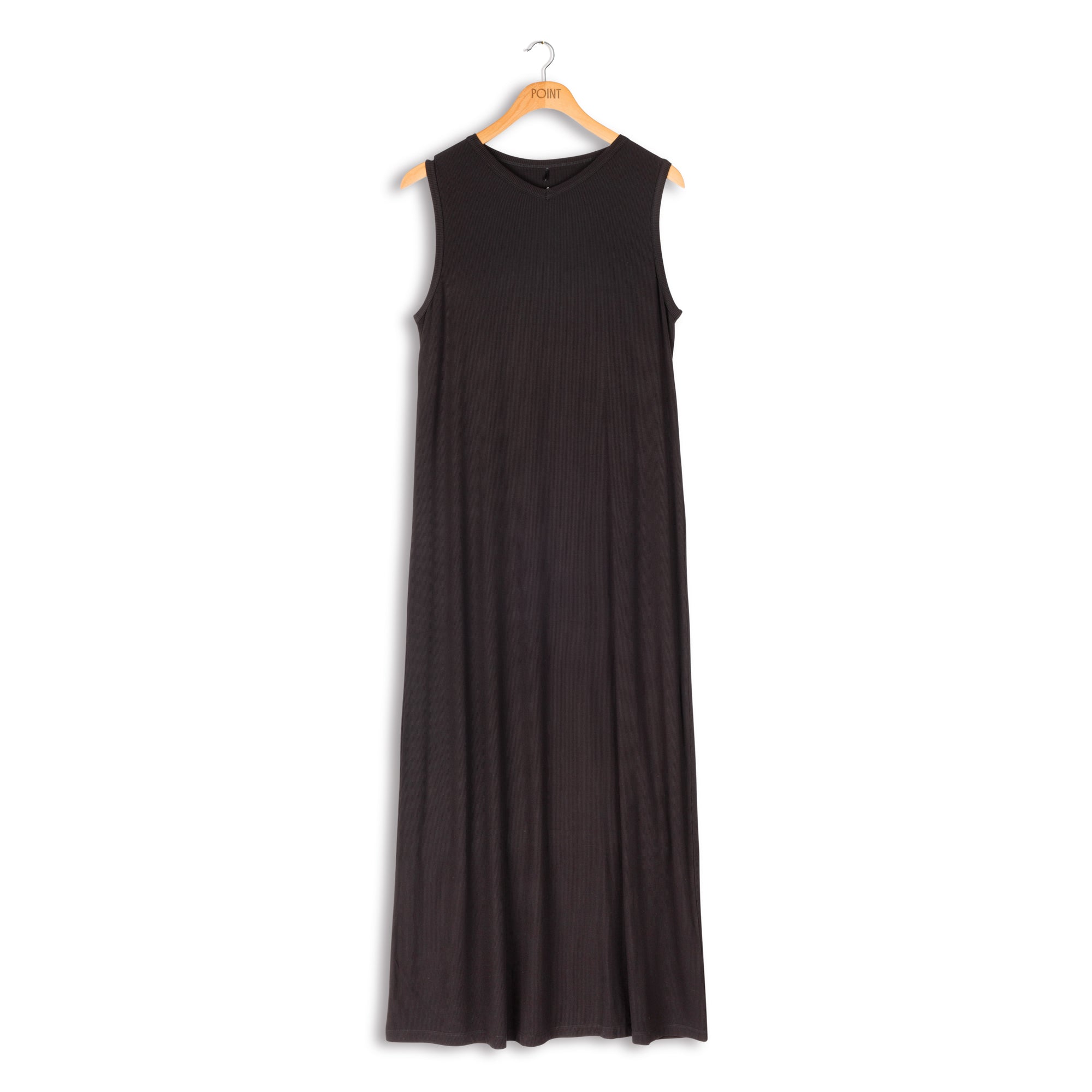 POINT A-LINE V-NECK DRESS