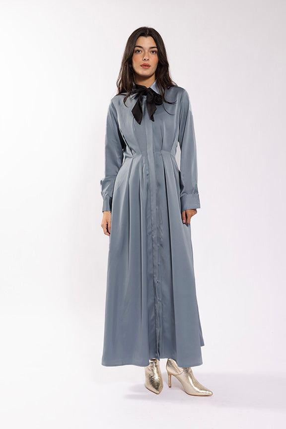 Soie Satin Shirtdress