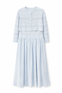 APPARALEL AMUR LACE FAUX CARDI SET DRESS