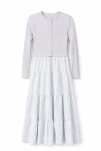 APPARALEL MARMI TIERED BOTTOM CARDI DRESS