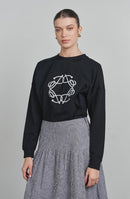 POINT PRINTED BOYFRIEND TEE