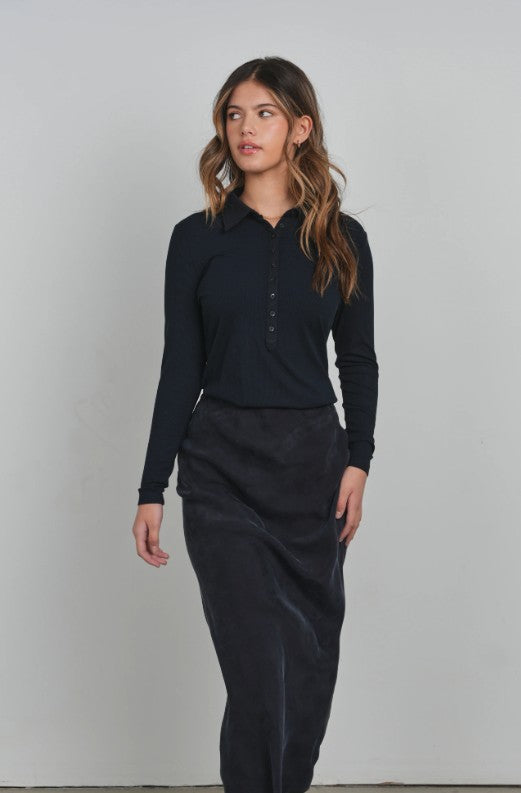 POINT RIBBED POLO
