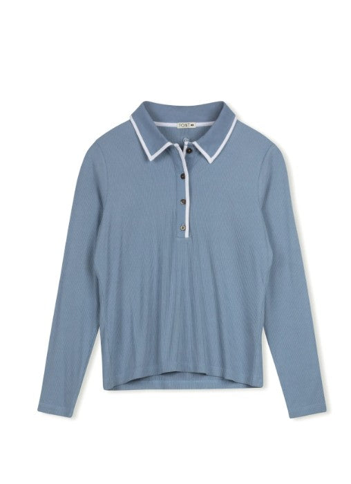 POINT PIPED POLO TEE