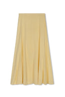 POINT GORED LINEN SKIRT
