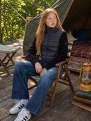SCOTCH BONNET KNIT SLEEVE DOWN JACKET